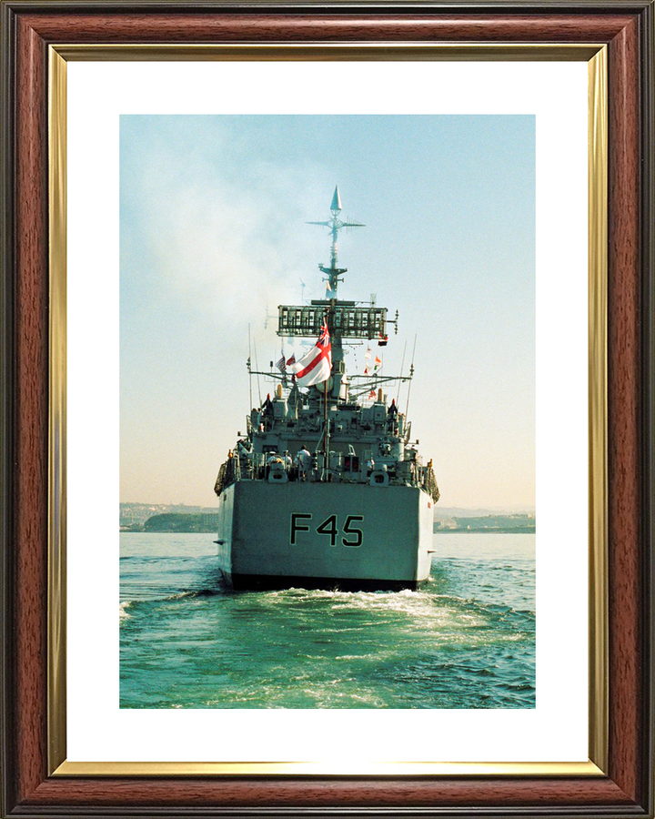 HMS Minerva F45 Leander Class Frigate July 1990 Stern View Photo Print - Posters, Prints, & Visual Artwork - by Hampshire Prints (image 8 of 9)