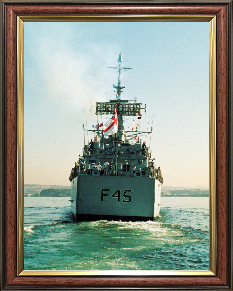 HMS Minerva F45 Leander Class Frigate July 1990 Stern View Photo Print - Posters, Prints, & Visual Artwork - by Hampshire Prints (image 9 of 9)