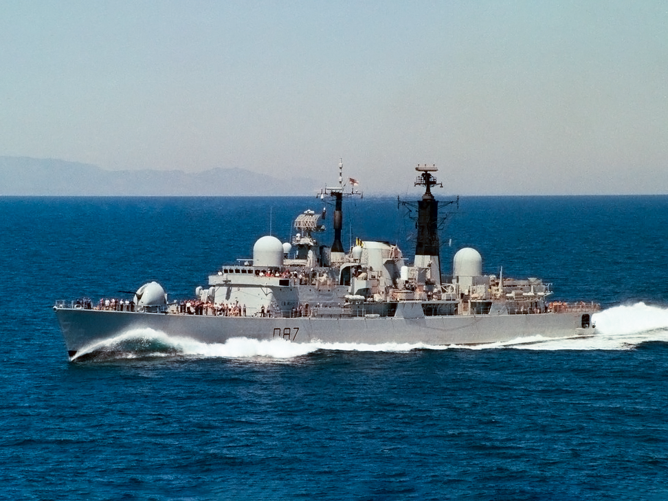 HMS Newcastle D87 Type 42 Destroyer July 1988 Photo Print - Posters, Prints, & Visual Artwork - by Hampshire Prints (image 1 of 9)