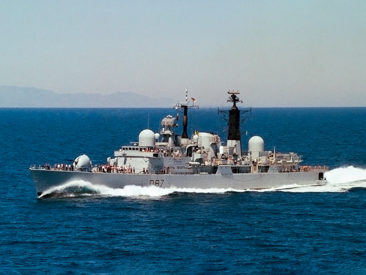 HMS Newcastle D87 Type 42 Destroyer July 1988 Photo Print - Posters, Prints, & Visual Artwork - by Hampshire Prints (image 1 of 9)