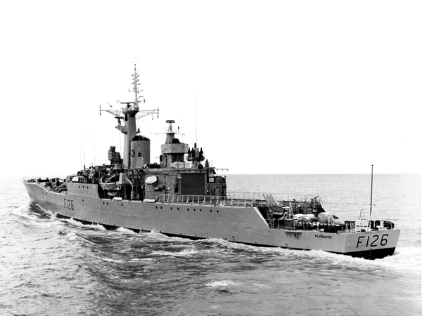HMS Plymouth F126 Rothesay Class Frigate Port Side View
