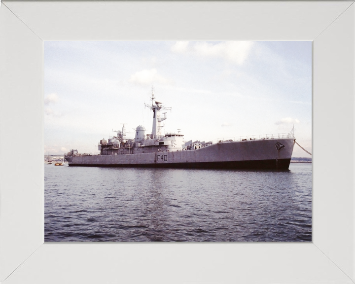 HMS Sirius F40 Leander Class Frigate At a Buoy Photo Print - Posters, Prints, & Visual Artwork - by Hampshire Prints (image 5 of 9)