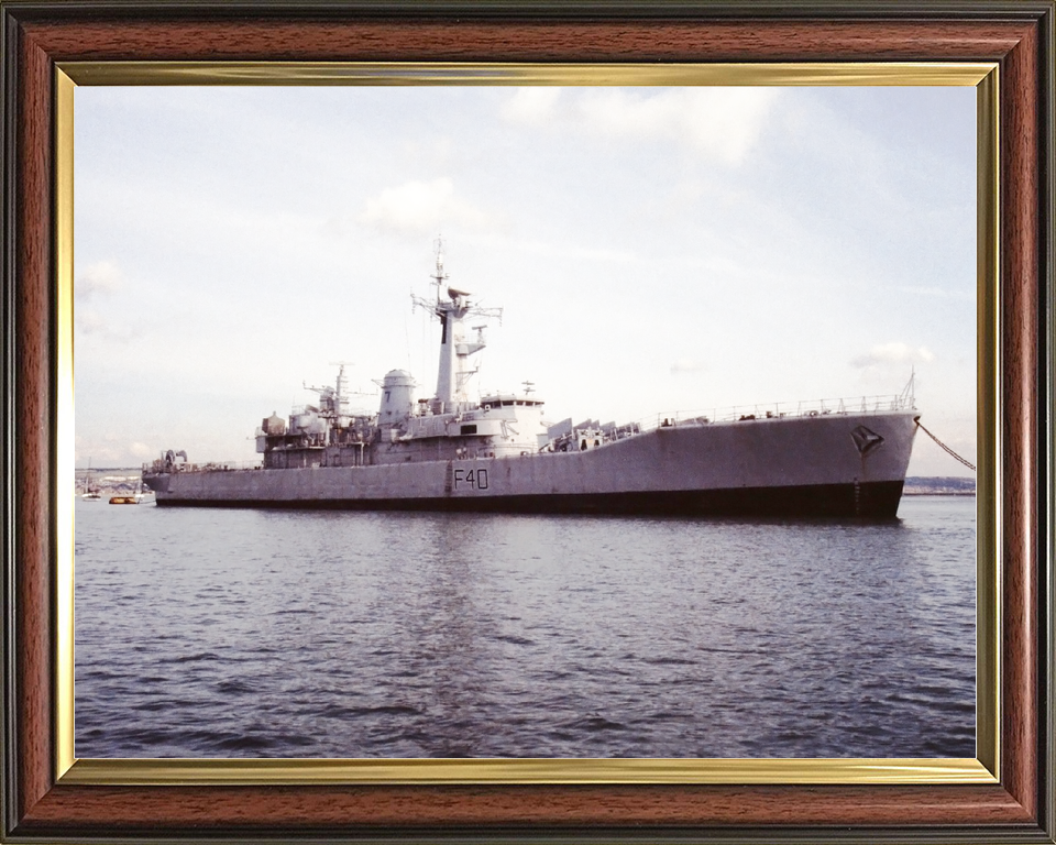 HMS Sirius F40 Leander Class Frigate At a Buoy Photo Print - Posters, Prints, & Visual Artwork - by Hampshire Prints (image 9 of 9)