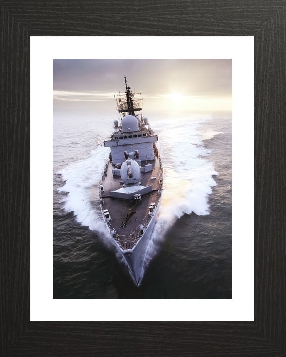 HMS Southampton D90 Type 42 Destroyer 2007 High Bow View at Sunset Photo Print - Posters, Prints, & Visual Artwork - by Hampshire Prints (image 2 of 9)
