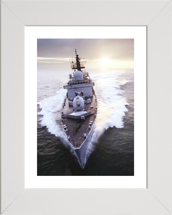 HMS Southampton D90 Type 42 Destroyer 2007 High Bow View at Sunset Photo Print - Posters, Prints, & Visual Artwork - by Hampshire Prints (image 4 of 9)