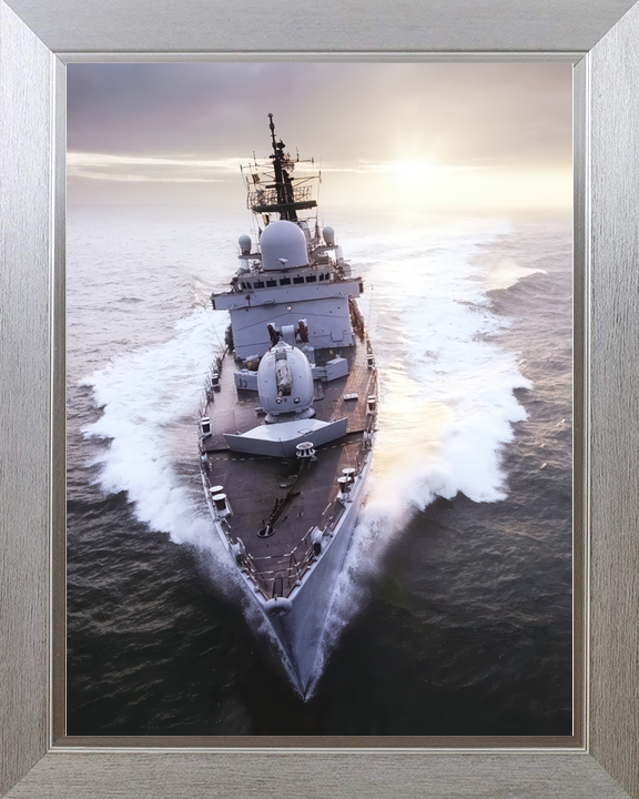 HMS Southampton D90 Type 42 Destroyer 2007 High Bow View at Sunset Photo Print - Posters, Prints, & Visual Artwork - by Hampshire Prints (image 7 of 9)