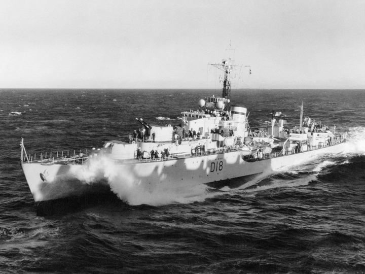 HMS St. Kitts D18 Battle Class Destroyer Photo Print - Posters, Prints, & Visual Artwork - by Hampshire Prints (image 1 of 9)
