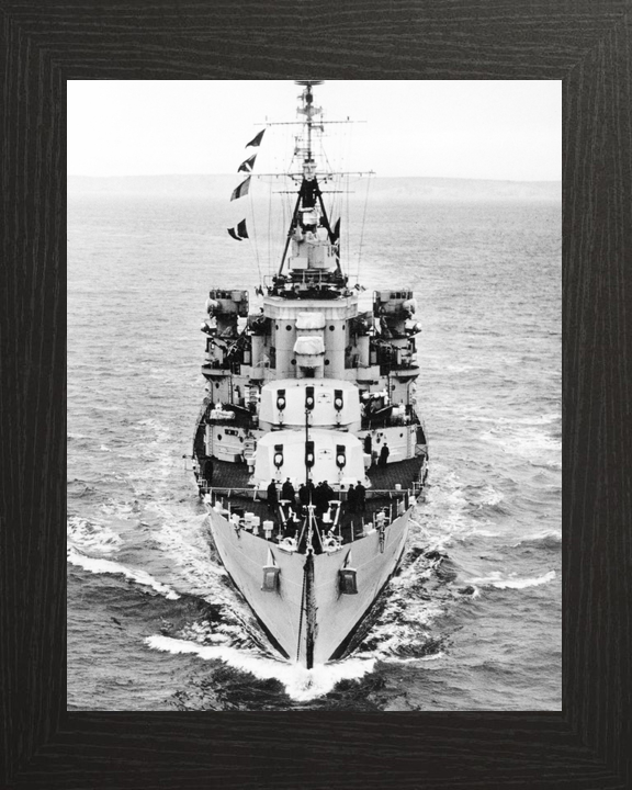 HMS Superb 25 Minotaur Class Light Cruiser Warship Bow View Photo Print - Posters, Prints, & Visual Artwork - by Hampshire Prints (image 3 of 9)