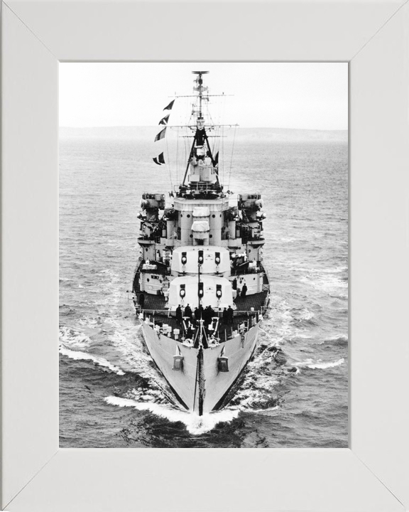 HMS Superb 25 Minotaur Class Light Cruiser Warship Bow View Photo Print - Posters, Prints, & Visual Artwork - by Hampshire Prints (image 5 of 9)