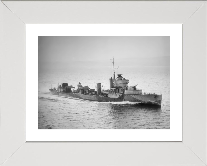 HMS Verdun L93 Admiralty V Class Destroyer April 1943 Photo Print - Posters, Prints, & Visual Artwork - by Hampshire Prints (image 4 of 9)