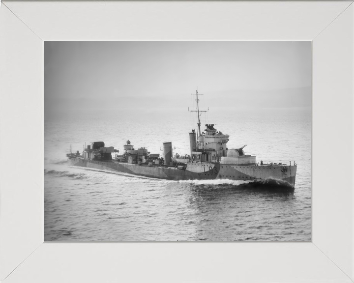 HMS Verdun L93 Admiralty V Class Destroyer April 1943 Photo Print - Posters, Prints, & Visual Artwork - by Hampshire Prints (image 5 of 9)