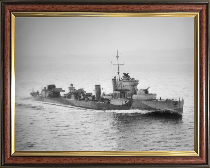 HMS Verdun L93 Admiralty V Class Destroyer April 1943 Photo Print - Posters, Prints, & Visual Artwork - by Hampshire Prints (image 9 of 9)