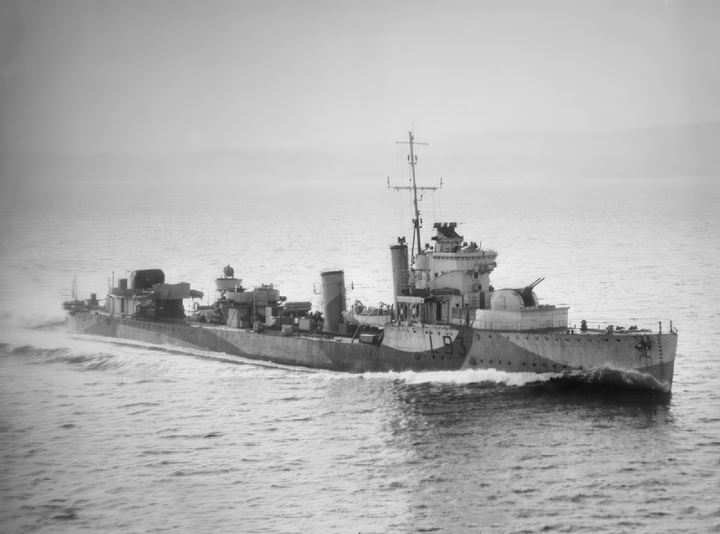 HMS Verdun L93 Admiralty V Class Destroyer April 1943 Photo Print - Posters, Prints, & Visual Artwork - by Hampshire Prints (image 1 of 9)