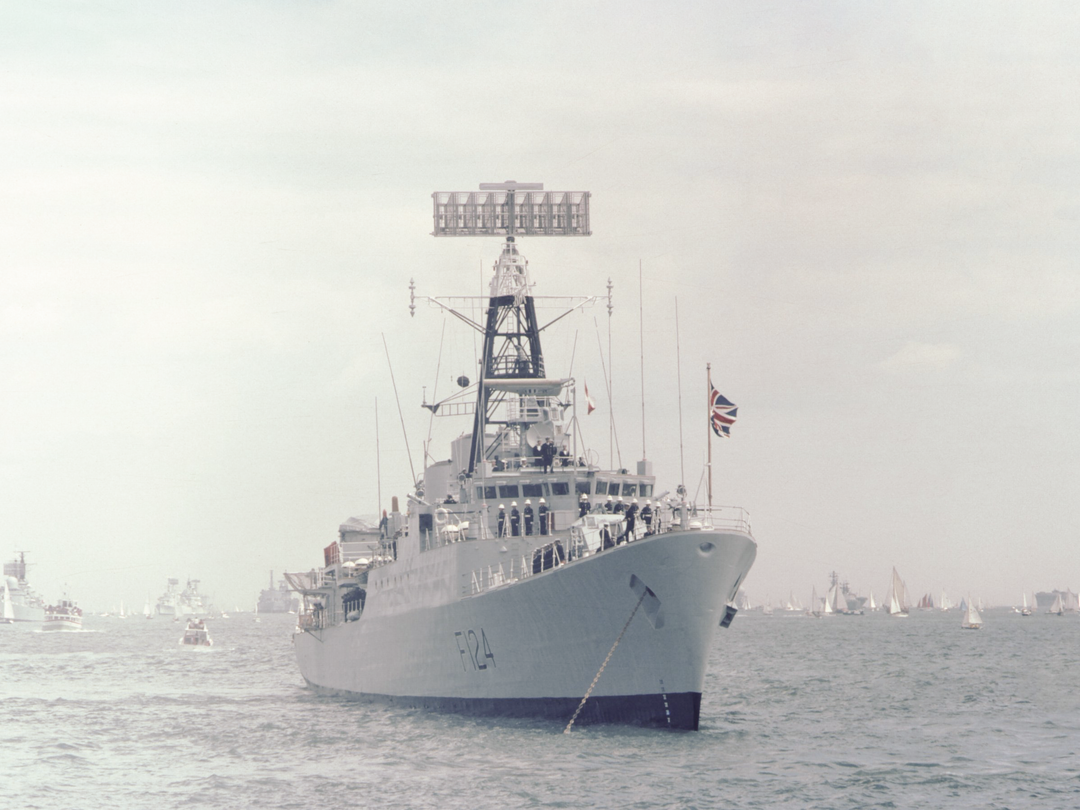 HMS Zulu F124 Tribal Class Frigate At Anchor Photo Print - Posters, Prints, & Visual Artwork - by Hampshire Prints (image 1 of 9)