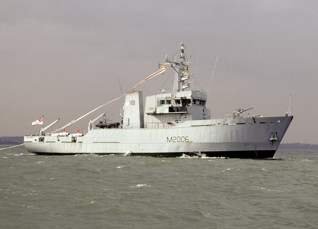 HMS Helford (M2006) Royal Navy River Class Minesweeper Paying off Photo Print Wall Art Decor - Posters, Prints, & Visual Artwork - by Hampshire Prints (image 1 of 9)