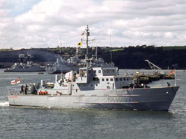 HMS Sandpiper P263 Bird Class Patrol Vessel August 1980