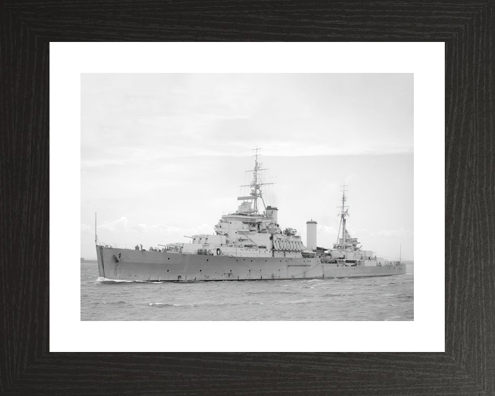 HMS Gambia (48) Royal Navy Fiji Class Light Cruiser Port Side View Photo Print Wall Art Decor - Posters, Prints, & Visual Artwork - by Hampshire Prints (image 2 of 9)