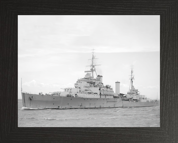 HMS Gambia (48) Royal Navy Fiji Class Light Cruiser Port Side View Photo Print Wall Art Decor - Posters, Prints, & Visual Artwork - by Hampshire Prints (image 3 of 9)