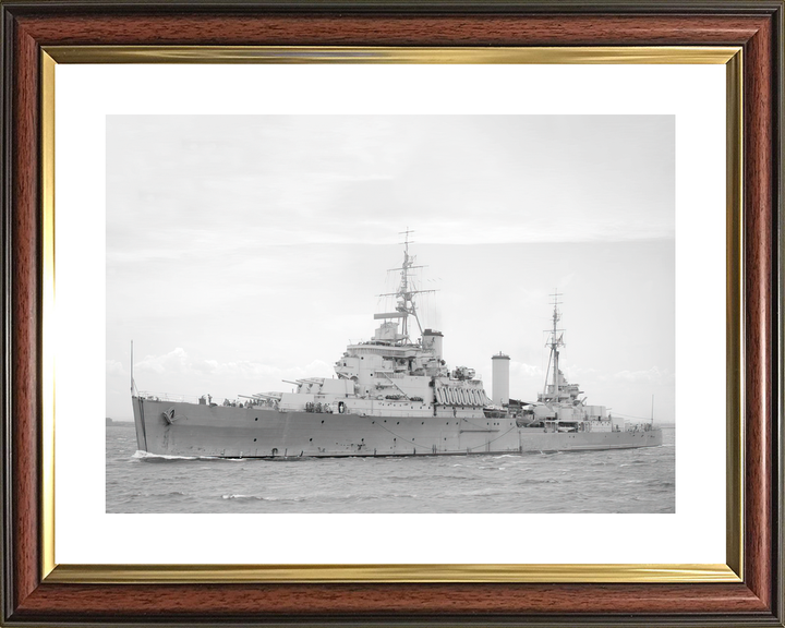 HMS Gambia (48) Royal Navy Fiji Class Light Cruiser Port Side View Photo Print Wall Art Decor - Posters, Prints, & Visual Artwork - by Hampshire Prints (image 8 of 9)