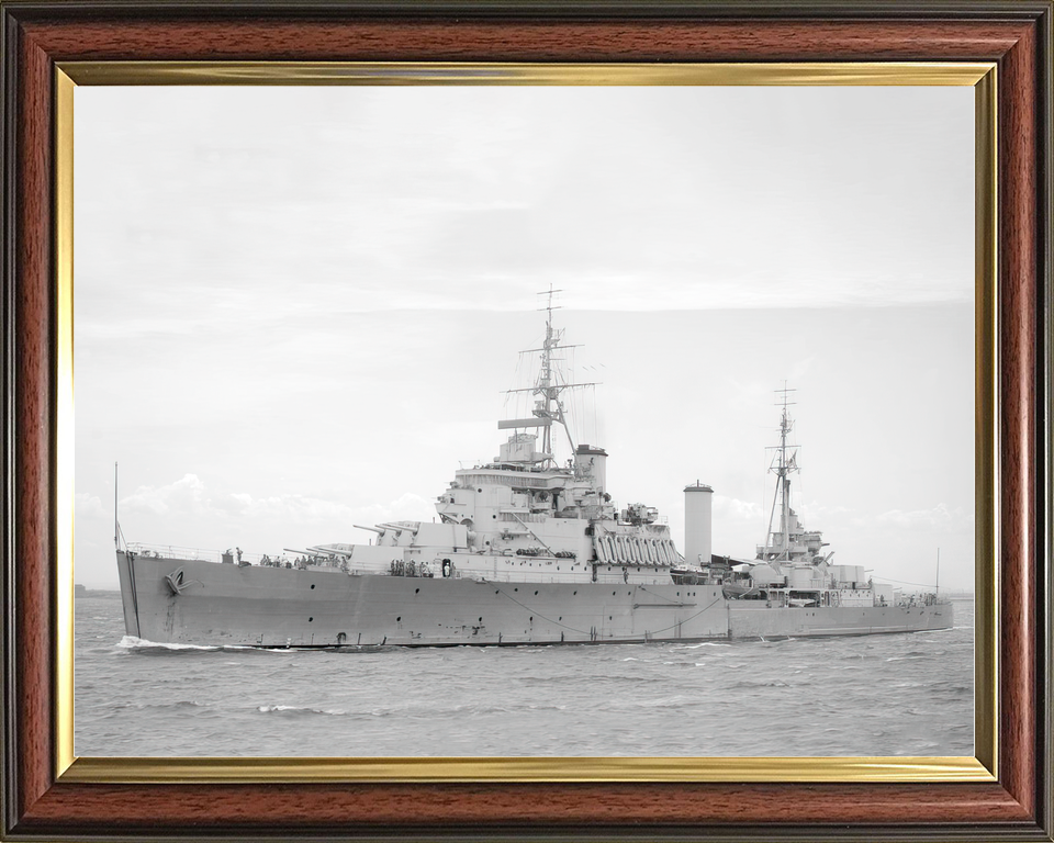 HMS Gambia (48) Royal Navy Fiji Class Light Cruiser Port Side View Photo Print Wall Art Decor - Posters, Prints, & Visual Artwork - by Hampshire Prints (image 9 of 9)