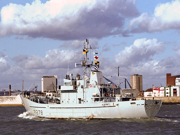 HMS Alderney P278 Island Class Patrol Vessel