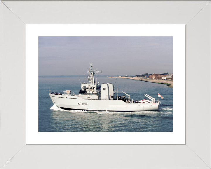 HMS Humber (M2007) Royal Navy River Class Minesweeper Leaving Portsmouth Photo Print Wall Art Decor - Posters, Prints, & Visual Artwork - by Hampshire Prints (image 4 of 9)