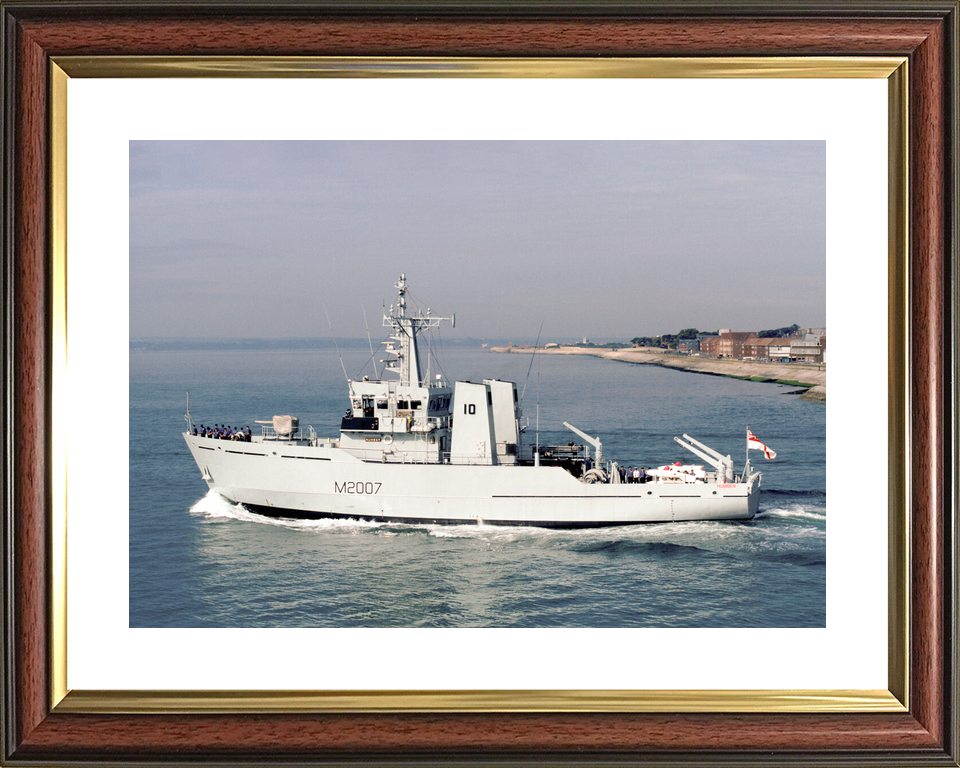 HMS Humber (M2007) Royal Navy River Class Minesweeper Leaving Portsmouth Photo Print Wall Art Decor - Posters, Prints, & Visual Artwork - by Hampshire Prints (image 8 of 9)