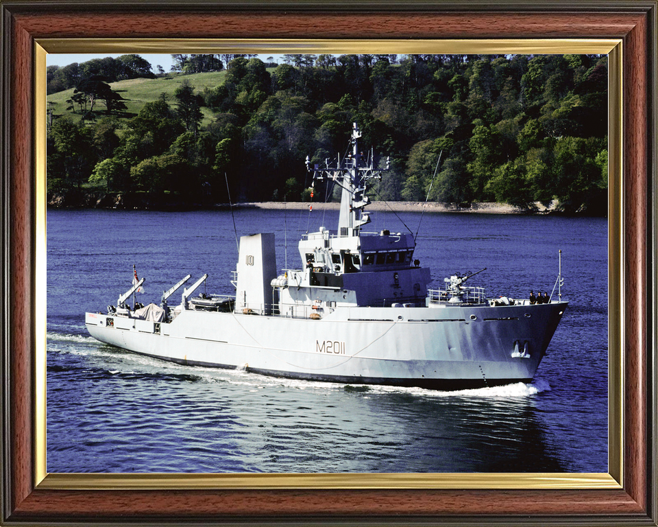 HMS Orwell M2011 River Class Minesweeper May 1990 Starboard Side View Photo Print - Posters, Prints, & Visual Artwork - by Hampshire Prints (image 9 of 9)
