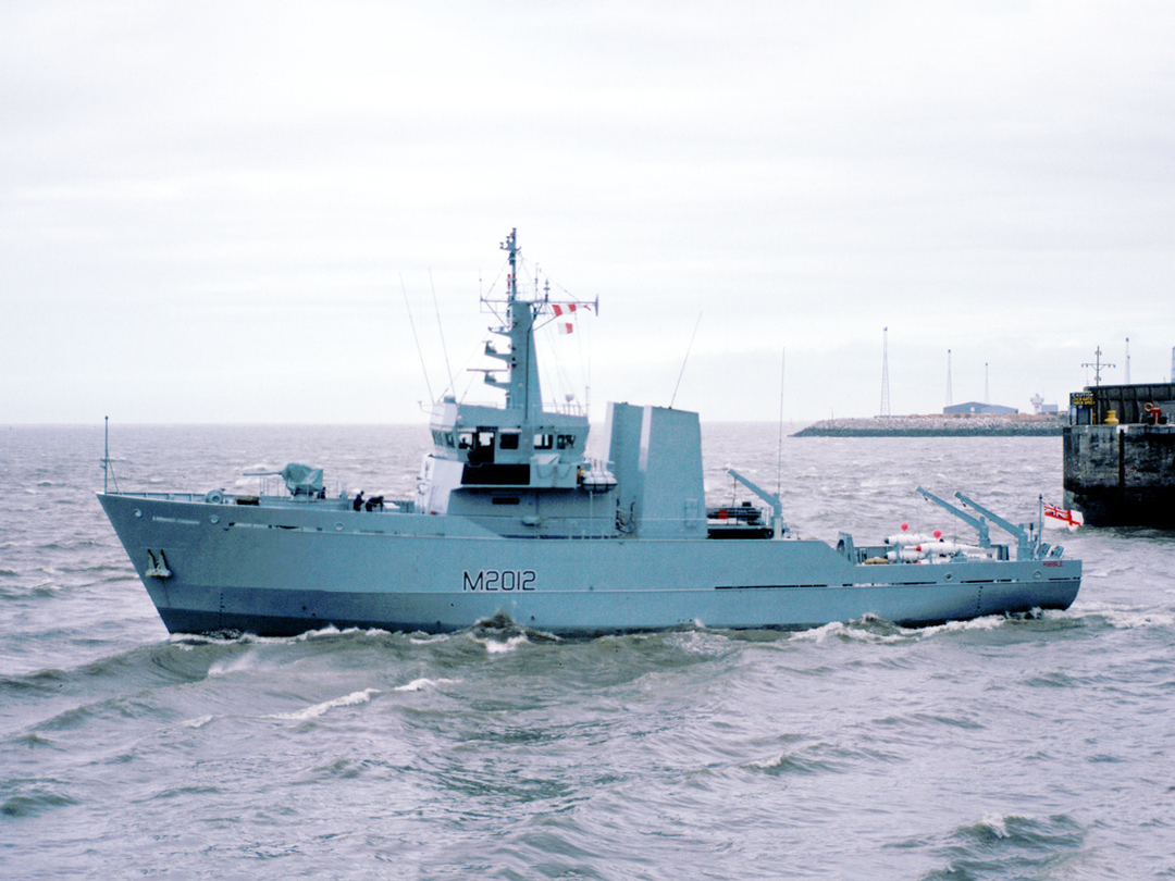 HMS Ribble M2012 River Class Minesweeper May 1986 Photo Print - Posters, Prints, & Visual Artwork - by Hampshire Prints (image 1 of 9)