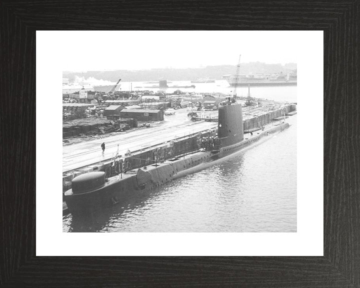 HMS Andrew (P423) Photo Print - Alongside - Royal Navy Amphion Class Submarine Posters, Prints, & Visual Artwork Hampshire Prints 10 x 8 Black Frame Yes