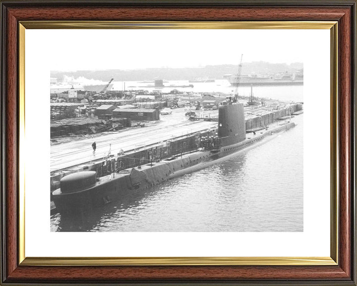 HMS Andrew (P423) Photo Print - Alongside - Royal Navy Amphion Class Submarine Posters, Prints, & Visual Artwork Hampshire Prints 10 x 8 Classic Frame Yes