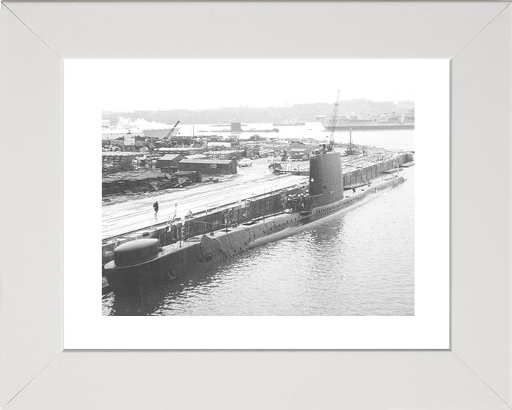 HMS Andrew (P423) Photo Print - Alongside - Royal Navy Amphion Class Submarine Posters, Prints, & Visual Artwork Hampshire Prints 10 x 8 White Frame Yes