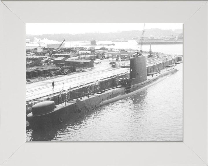 HMS Andrew (P423) Photo Print - Alongside - Royal Navy Amphion Class Submarine Posters, Prints, & Visual Artwork Hampshire Prints 10 x 8 White Frame No