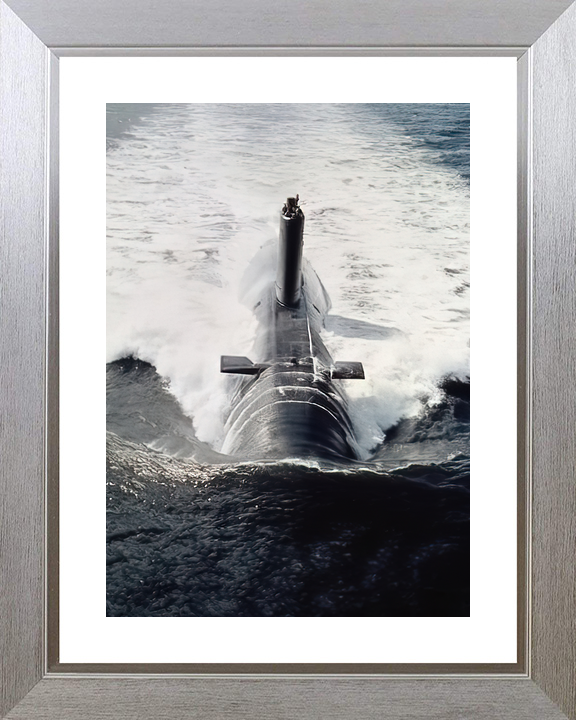 HMS Conqueror S48 Churchill Class Submarine Bow View