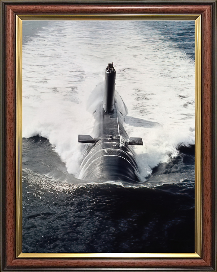 HMS Conqueror S48 Churchill Class Submarine Bow View