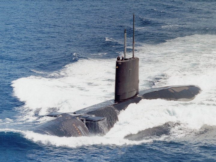 HMS Courageous S50 Churchill Class Submarine Port Side