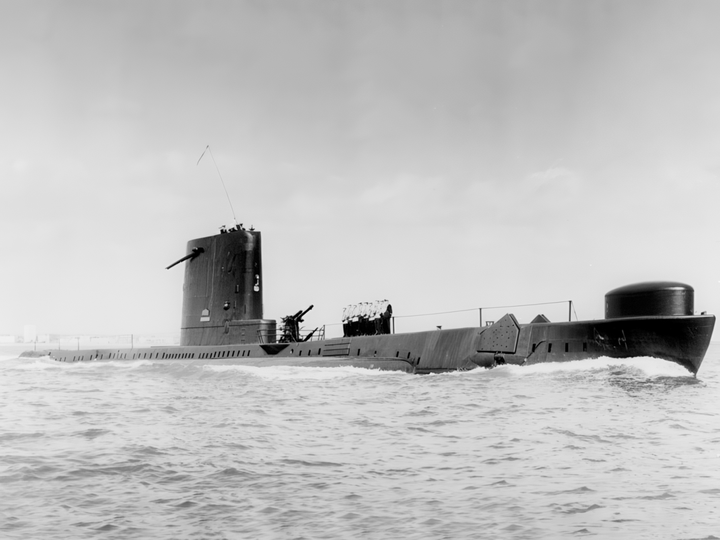 HMS Andrew P423 Amphion Class Submarine Starboard Side