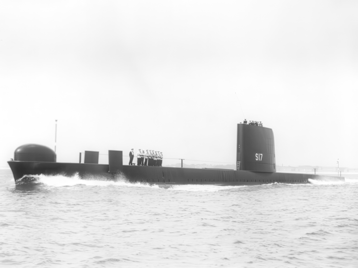 HMS Ocelot S17 Oberon Class Submarine Port Side