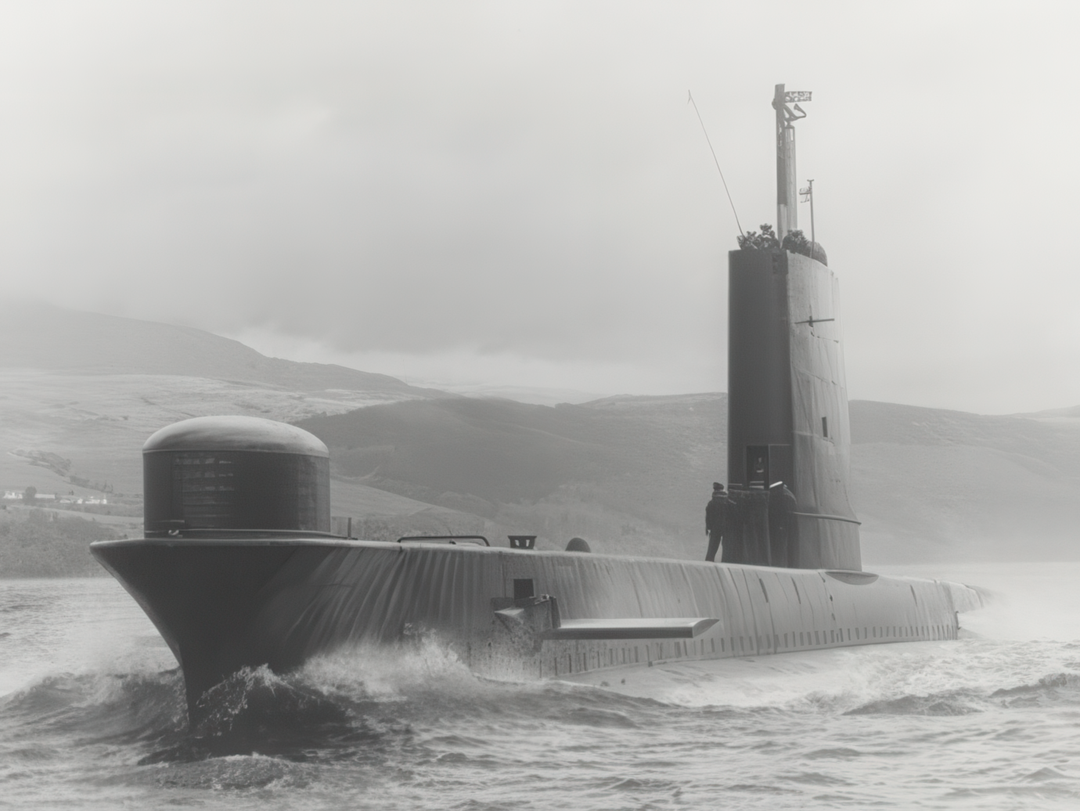 HMS Ocelot S17 Oberon Class Submarine Off Scotland Port Bow Photo Print - Posters, Prints, & Visual Artwork - by Hampshire Prints (image 1 of 9)