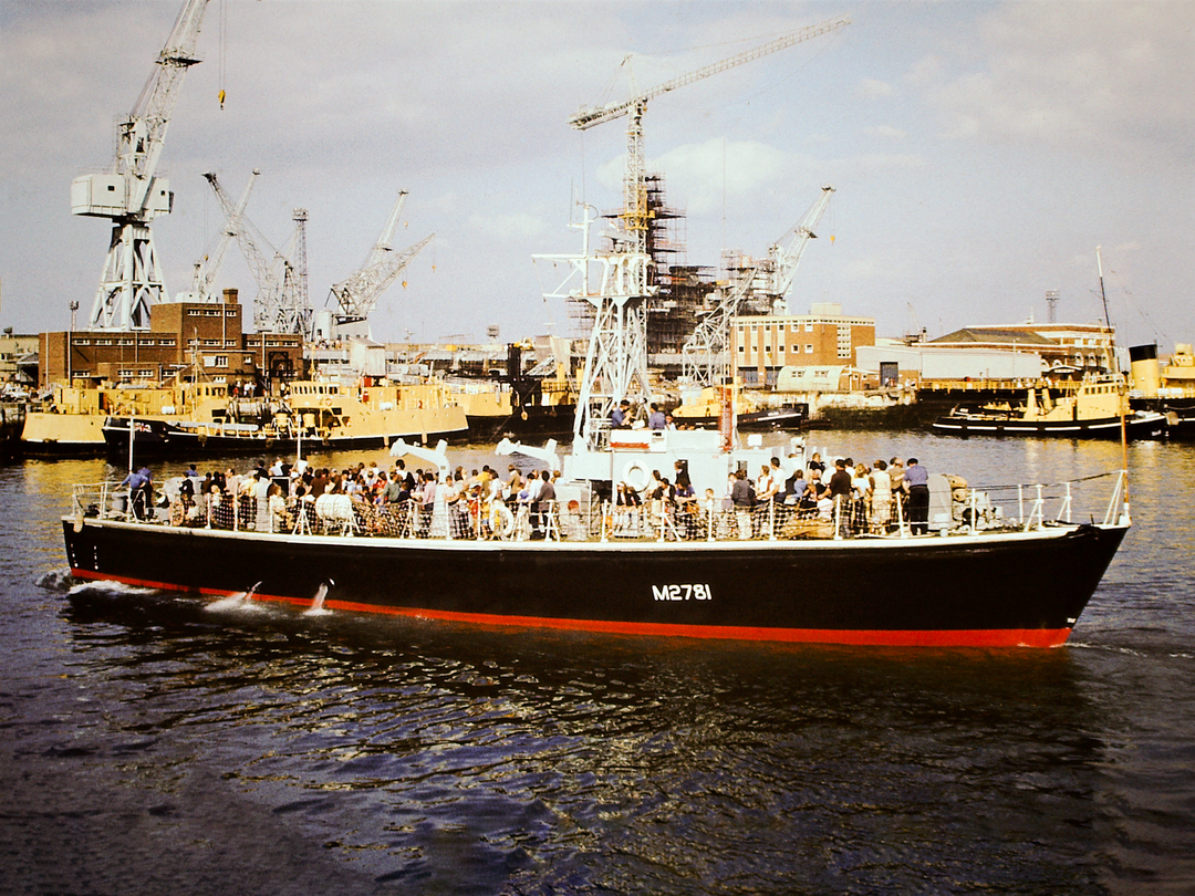 HMS Portisham M2781 Ham Class Minesweeper August 1980 Photo Print - Posters, Prints, & Visual Artwork - by Hampshire Prints (image 1 of 9)