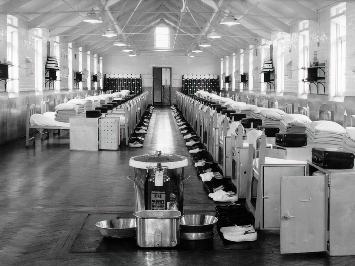 HMS Ganges Mess Deck 1960s Royal Navy Training Establishment Photo Print - Posters, Prints, & Visual Artwork - by Hampshire Prints (image 1 of 9)