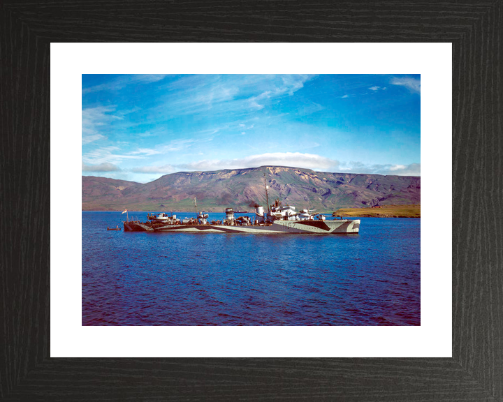 HMS Hesperus (H57) Royal Navy H Class Destroyer Starboard Beam View Photo Print Wall Art Decor - Posters, Prints, & Visual Artwork - by Hampshire Prints (image 2 of 9)
