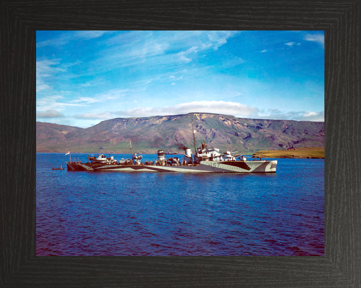 HMS Hesperus (H57) Royal Navy H Class Destroyer Starboard Beam View Photo Print Wall Art Decor - Posters, Prints, & Visual Artwork - by Hampshire Prints (image 3 of 9)