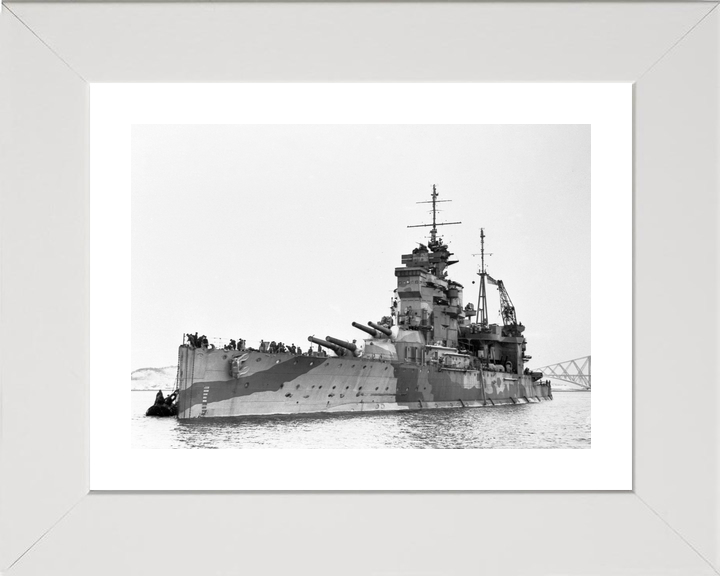 HMS Queen Elizabeth 1913 Queen Elizabeth Class Battleship 1950 Photo Print - Posters, Prints, & Visual Artwork - by Hampshire Prints (image 4 of 9)