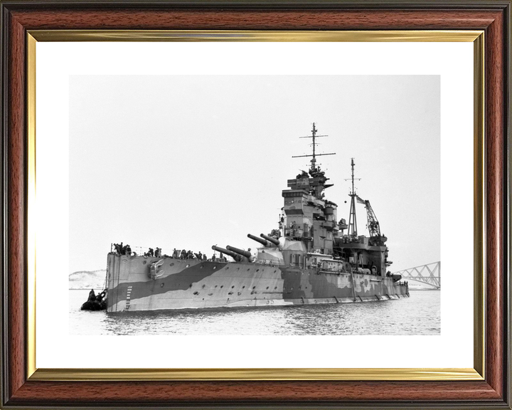 HMS Queen Elizabeth 1913 Queen Elizabeth Class Battleship 1950 Photo Print - Posters, Prints, & Visual Artwork - by Hampshire Prints (image 8 of 9)