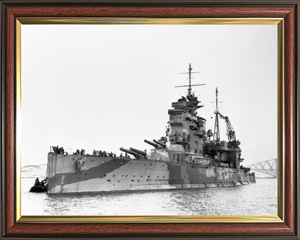 HMS Queen Elizabeth 1913 Queen Elizabeth Class Battleship 1950 Photo Print - Posters, Prints, & Visual Artwork - by Hampshire Prints (image 9 of 9)