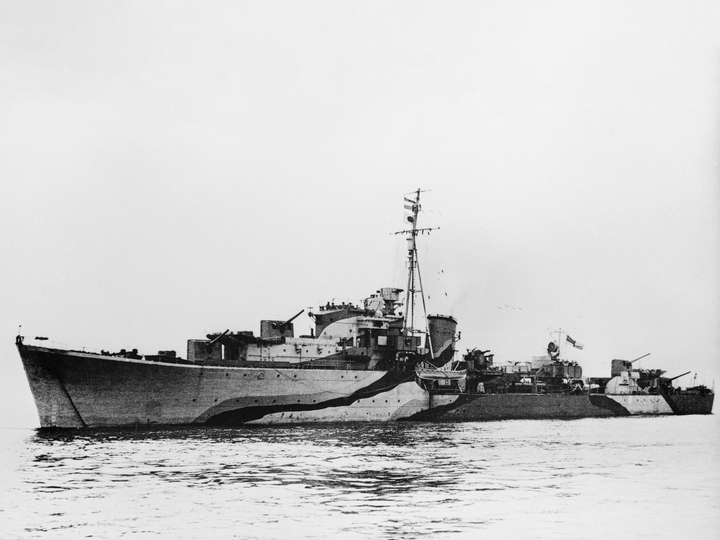 HMS Queenborough G70 Q Class Destroyer 1939-1945 Photo Print - Posters, Prints, & Visual Artwork - by Hampshire Prints (image 1 of 9)