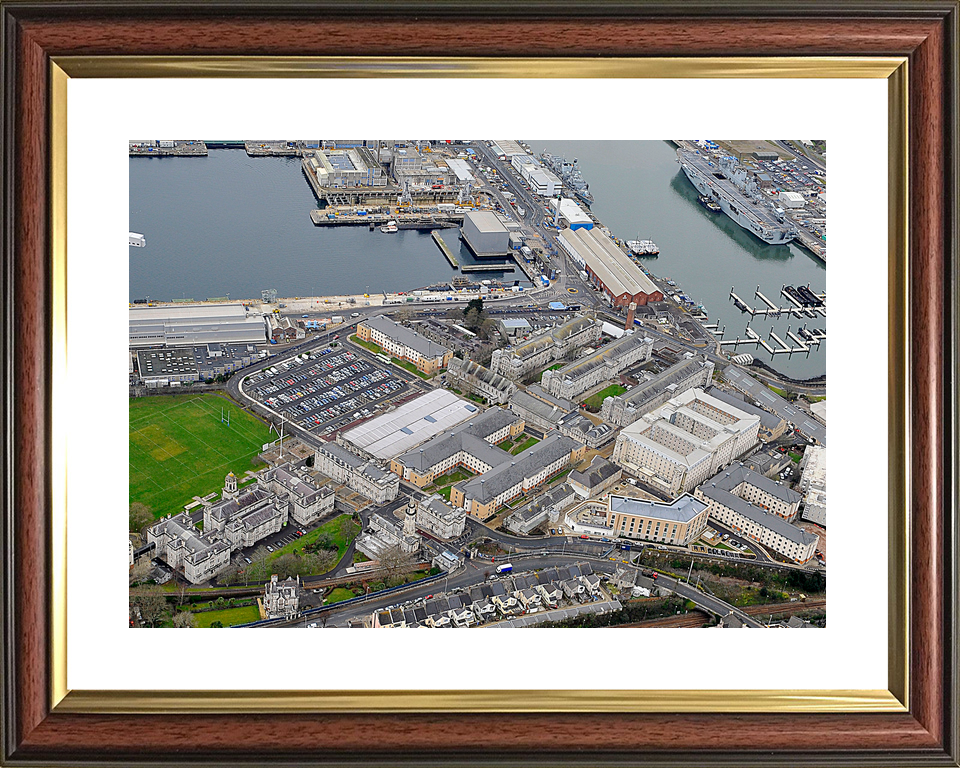 HMS Drake Devonport Plymouth 2015 Aerial Photo Print - Posters, Prints, & Visual Artwork - by Hampshire Prints (image 8 of 9)