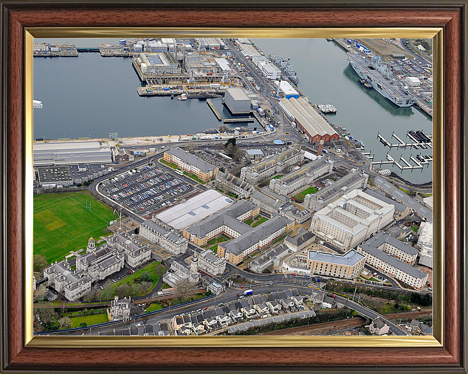 HMS Drake Devonport Plymouth 2015 Aerial Photo Print - Posters, Prints, & Visual Artwork - by Hampshire Prints (image 9 of 9)