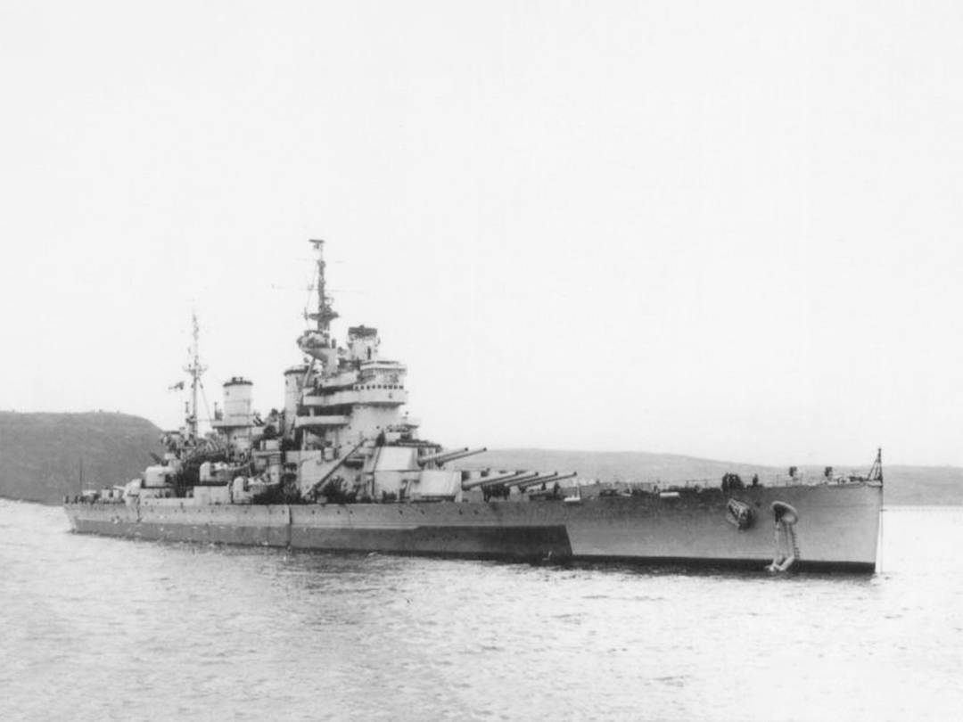 HMS Anson (79) Royal Navy King George V Class Battleship Starboard View Photo Print Wall Art Decor Posters, Prints, & Visual Artwork Hampshire Prints 6 x 4 No Frame No